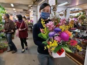 ▲板橋花市應景花卉妝點年的氣息。