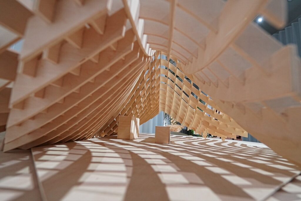 日本建築大師隈研吾「五感的建築」世界巡迴展作品。（圖/文化局提供）