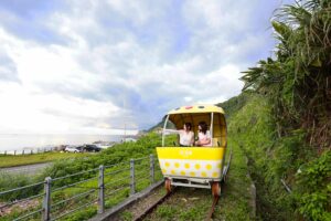 ▲青春山海線深澳鐵道自行車，邀請民眾來場燦爛山海騎行。