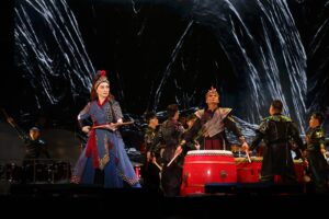 ▲朱宗慶打擊樂團跨界演出「木蘭」劇。