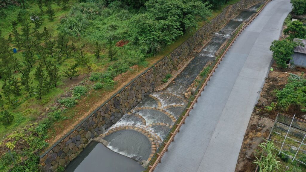 ▲災害復建工程讓生態工法更顯永續。（圖/新北市農業局 提供）