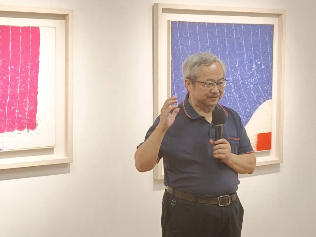 ▲ART FORMOSA 藝術總監張學孔，致詞時表達對本屆展覽活動的創新與期待的高度信心。（記者 辛澎祥/攝）