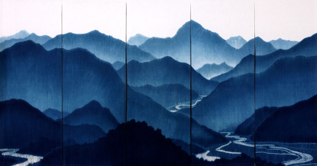 ▲層次感分明的染織工藝,陳景林發揮到極致。(圖/工藝中心 提供)