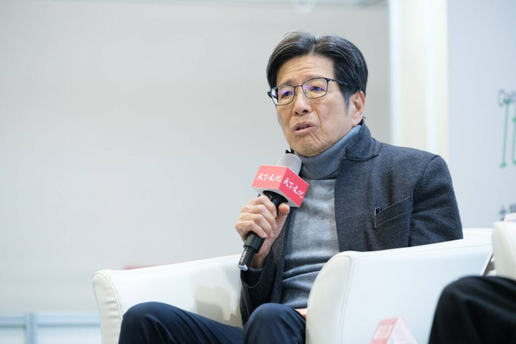 ▲公益平台文化基金會董事長嚴長壽說明了文化美學淨化人心的正面意義。(圖/書展基金會 提供)