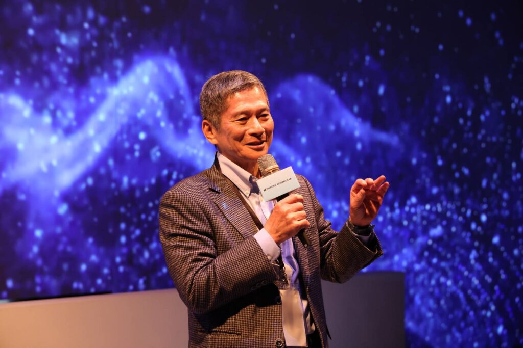 ▲中央社董事長李永得出席活動,強掉在AI的基礎上得以展現音樂的原生力量。(圖/文化部 提供)