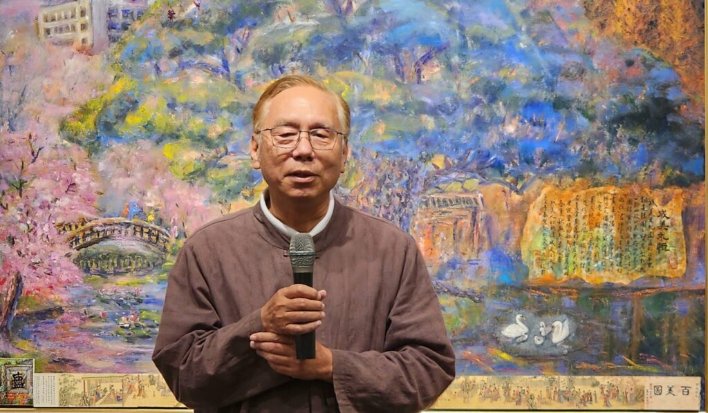▲頂新和德文教基金會副董事長陳慶浩認為,在這次的家族展中可以遇見無限感動,讓展覽與民眾增加互動與交流。(記者 辛澎祥/攝)