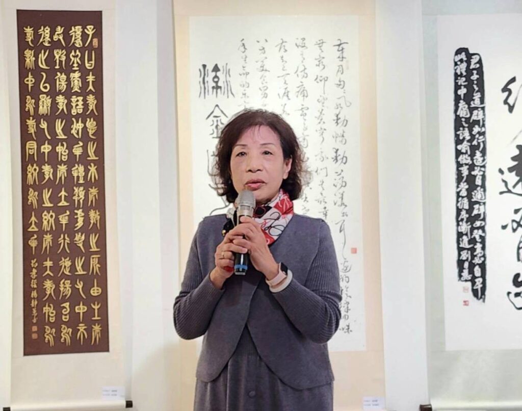 ▲中華婦女書會理事長楊靜蕙強調書會在既有基礎上,展現繼往開來的使命,相信將帶領會員老師們在會務推動上會有更大的突破。(記者 辛澎祥/攝)