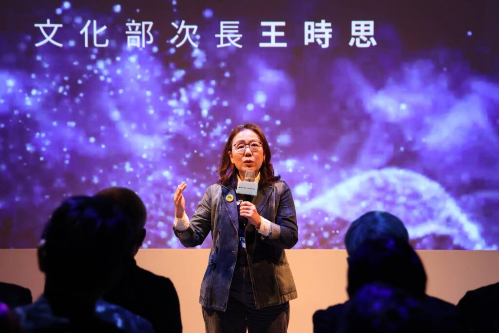 ▲文化部次長王時思致詞時表達對音樂人與AI結合所開創的文化價值值得肯定。(圖/文化部 提供)