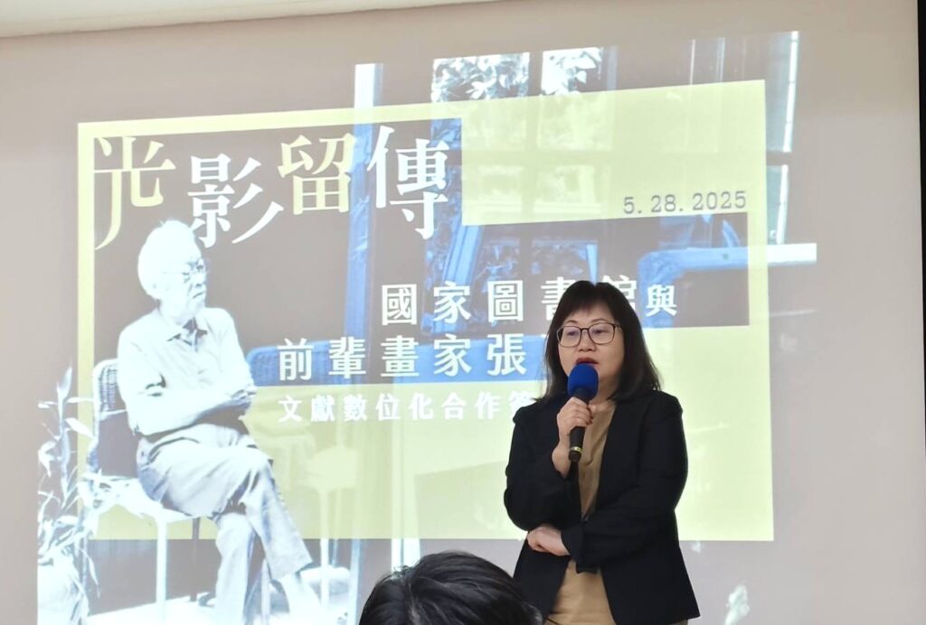 張萬傳家屬黃秋菊女士對合作案充滿感謝。(記者 陳安婷/攝)