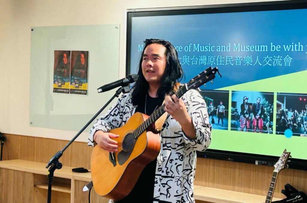 ▲加拿大原住民音樂人現場演唱。(圖/史前館 提供)