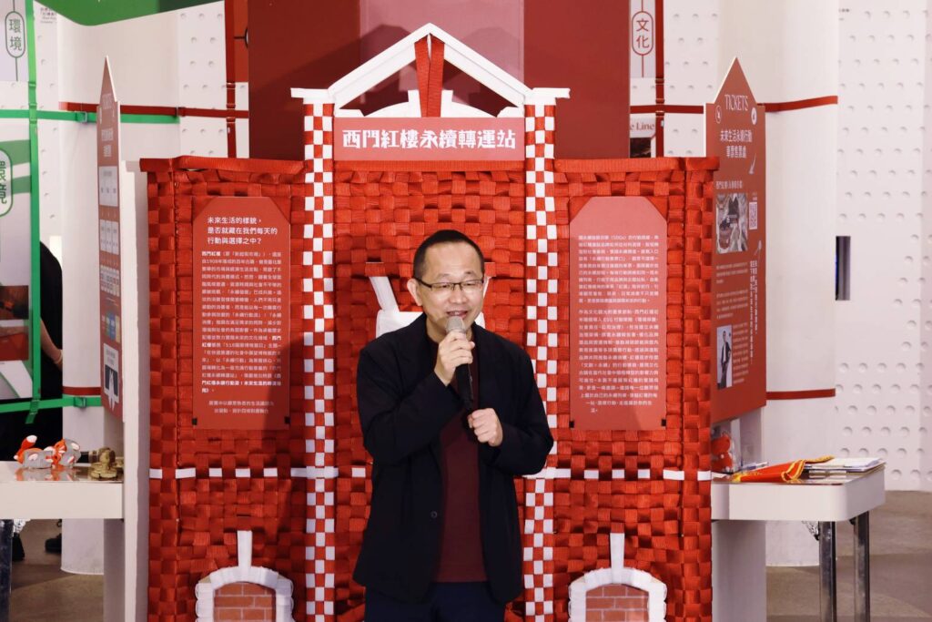 ▲台北市文化基金會副執行長黃文彥致詞時表達對活動的支持與期待。(記者 辛澎祥/攝)