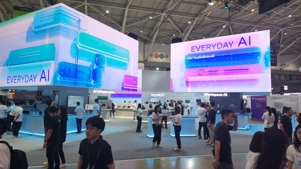 ▲AI 技術與產品將成為展場最醒目也最具指標性的產品代表。(記者 辛澎祥/攝)