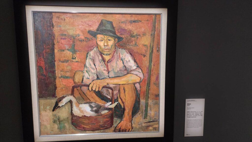 ▲史博館典藏的已故藝術家席德進的作品，也在這次的展出之列。（記者 辛澎祥/攝）