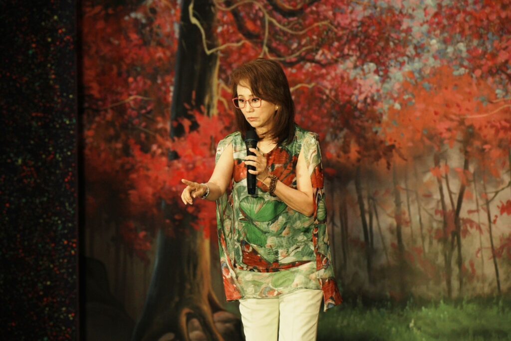 孫翠鳳以自身經驗,分享聲音如何成為角色的靈魂,如何在字句間承載情感。(圖/文化局提供)