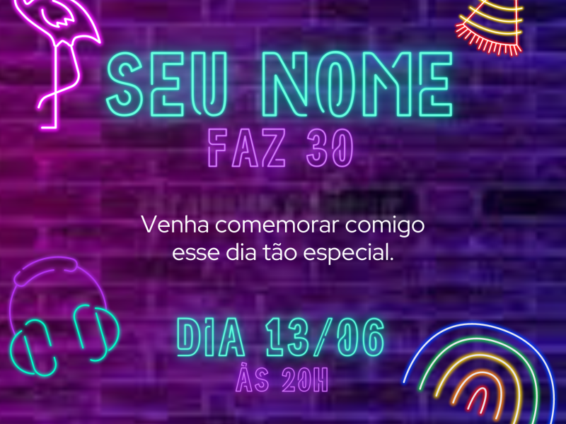 Eu Vou Criar Seu Convite Digital Para Festas Vinteconto 8142