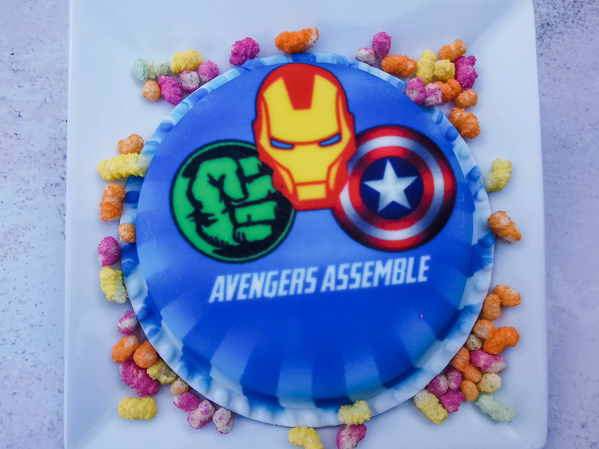 Avengers Photo Print Cake – legateaucakes