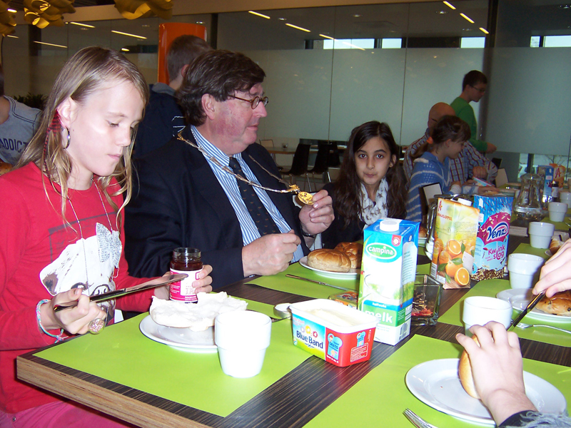 Foto’s: ontbijten met de burgemeester