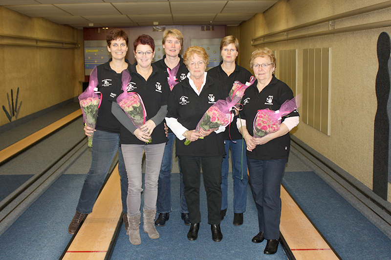 kampioen club wedstrijd 1e klasse Lochem met BKC dames Borculose Kegel Combinatie naar Hoofdklasse