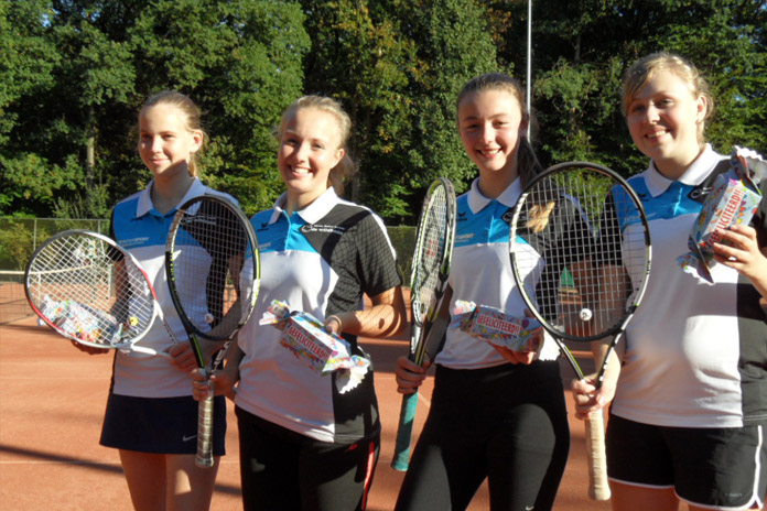 Juniorenteam meisjes tennisclub De Wildbaan najaarskampioen