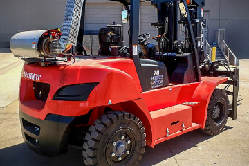 featured image of the blog titled "Choosing the Perfect Tire Type for Your Forklift"