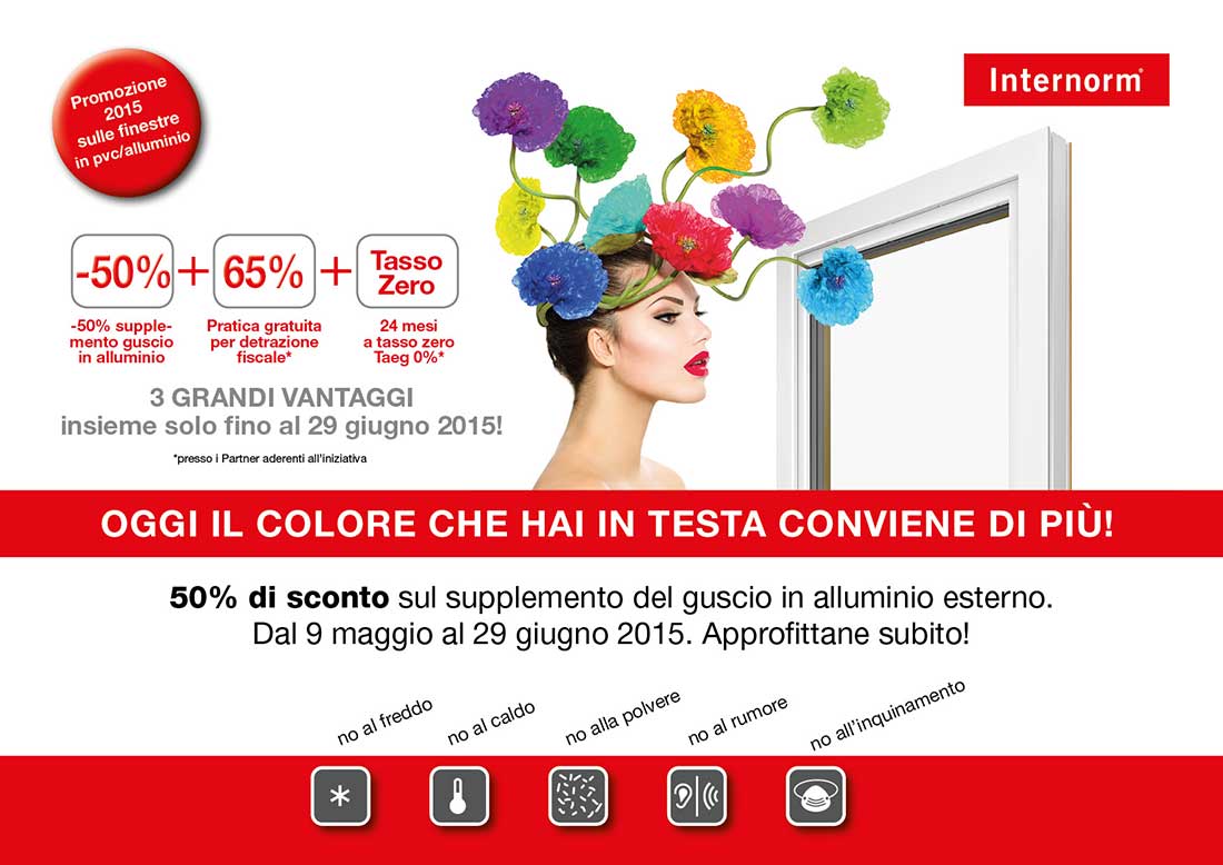 Internorm lancia la promozione 2015 sulle finestre in pvc/alluminio