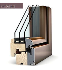finestre legno alluminio design ambiente hf 310