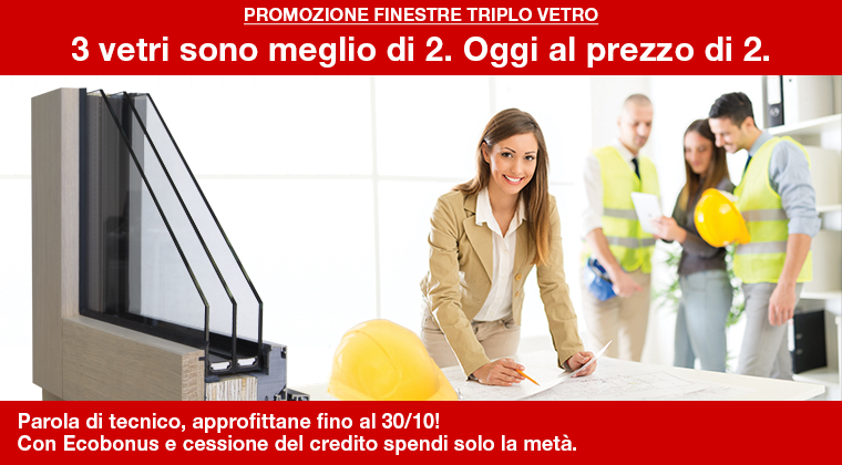 Finestre di altissima qualità grazie alla nuova promozione Internorm