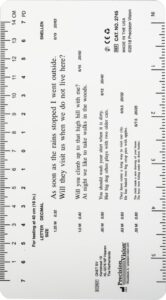 Rosenbaum Pocket Card - Visual Acuity &amp; Reading Card - Precision Vision
