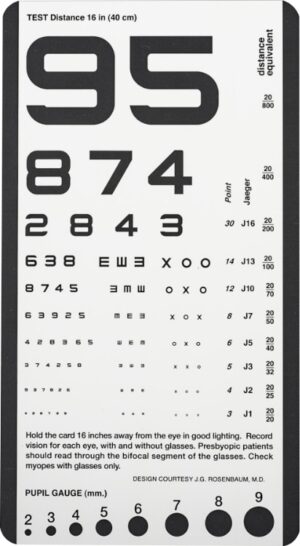 Tumbling E Eye Chart - Precision Vision