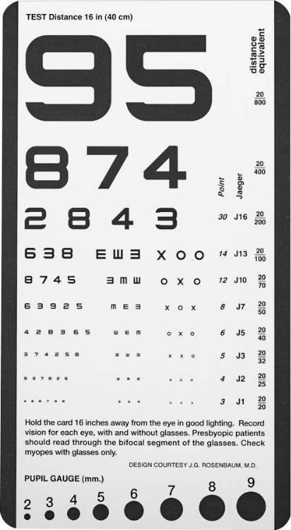Rosenbaum Eye Chart – Foundry