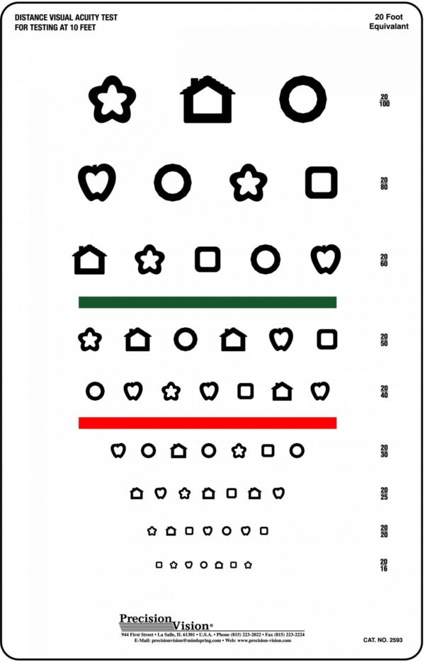 eye test with patti pics optotypes precision vision