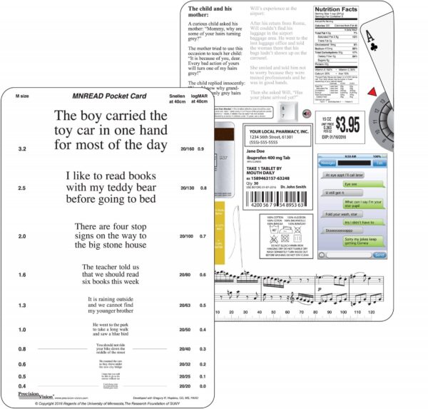 MN READ Pocket Card by Precision Vision C100