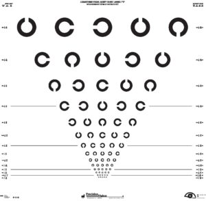 SKU 2210B - Landolt C Series ETDRS (Chart 3) - 4 Meter
