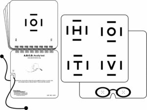 Trusty Eye Exam Chart – Standard Snellen Vision Test at 20 Feet – VINYL  BANNER