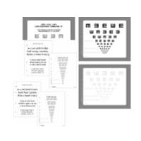 Low Contrast Letter, Symbol & Reading Charts