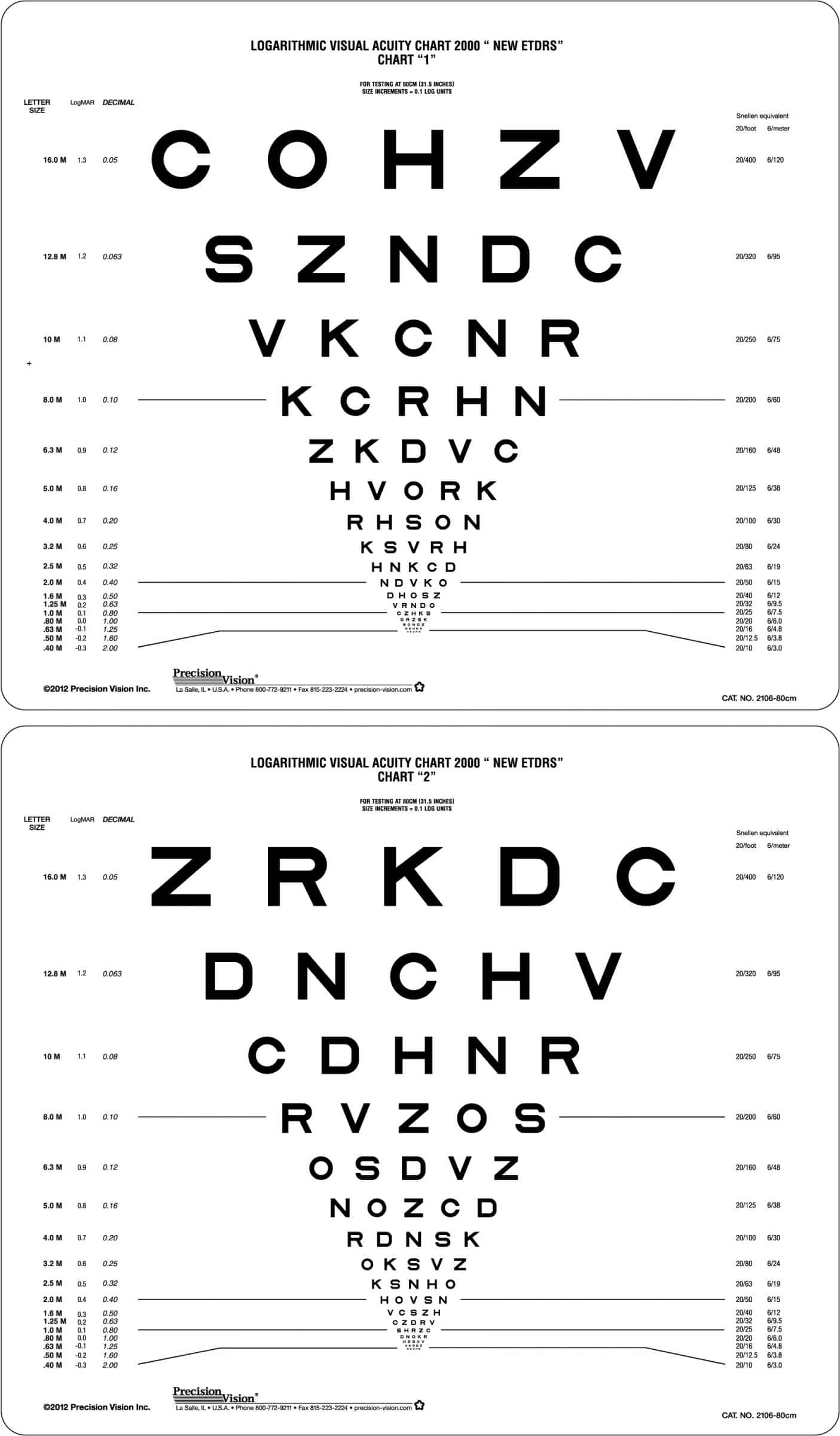 Eye Charts - Braun & Co. Limited