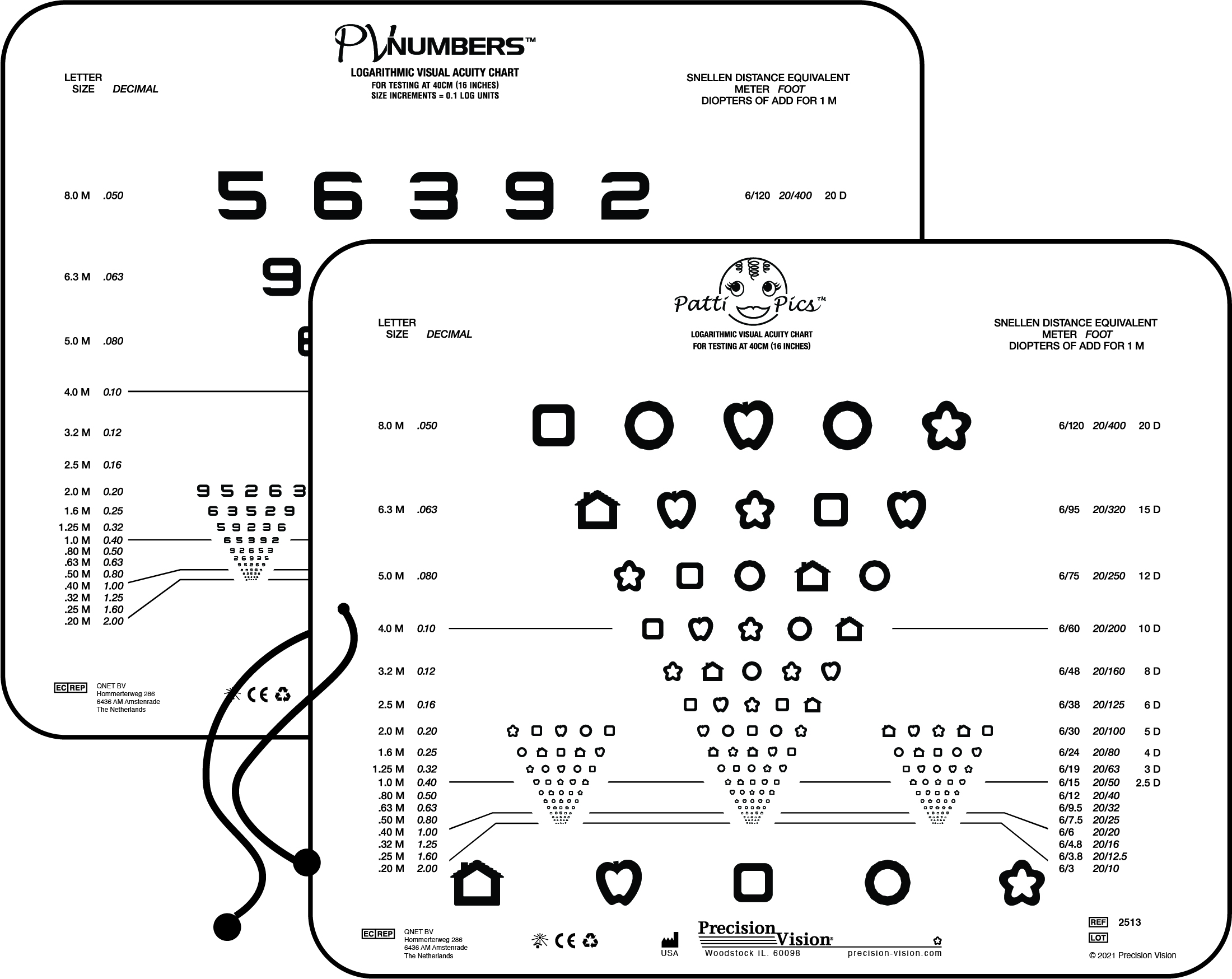 printable near vision eye chart