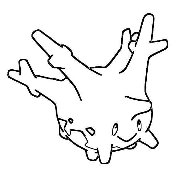 Corsola Coloring Page Print IdeaShortcut