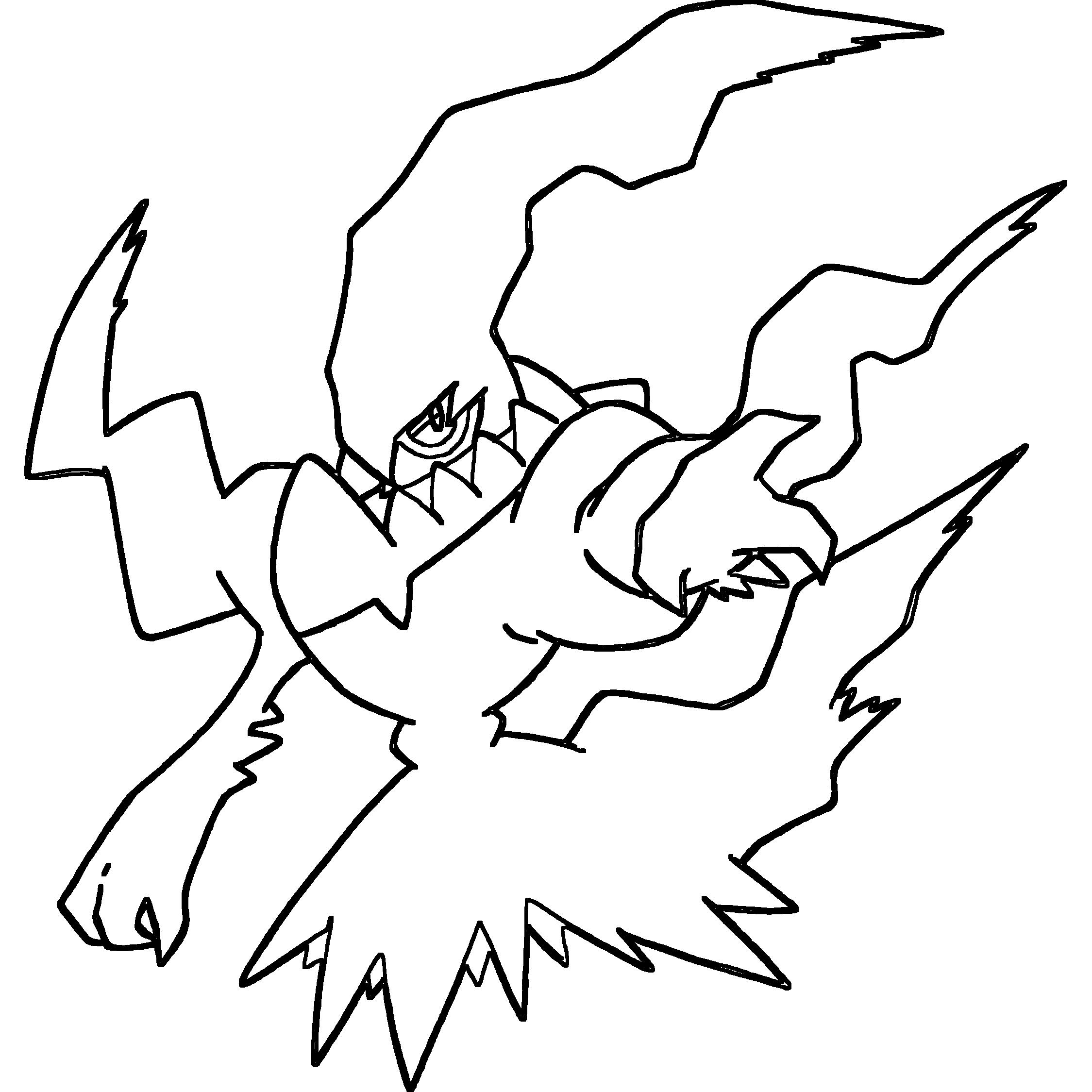 Darkrai Coloring Page Print IdeaShortcut
