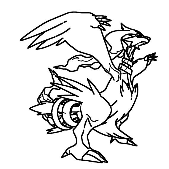 Reshiram Coloring Page Print IdeaShortcut