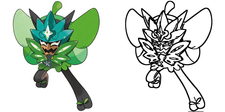 Ogerpon Coloring Page - Print IdeaShortcut