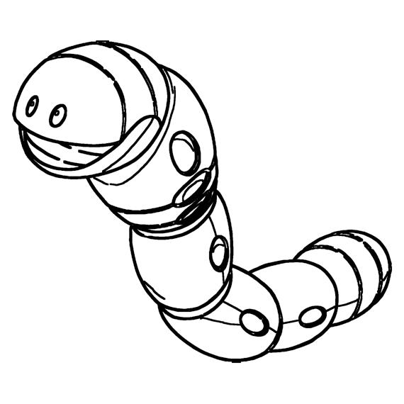 Orthworm Coloring Page - Print IdeaShortcut