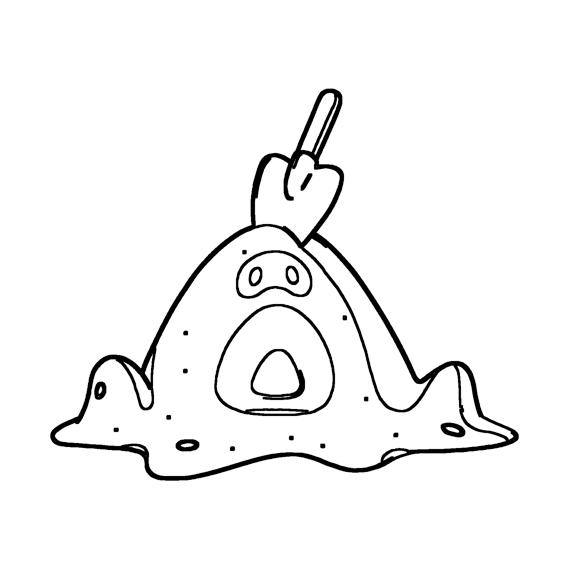 Sandygast Coloring Page Print IdeaShortcut