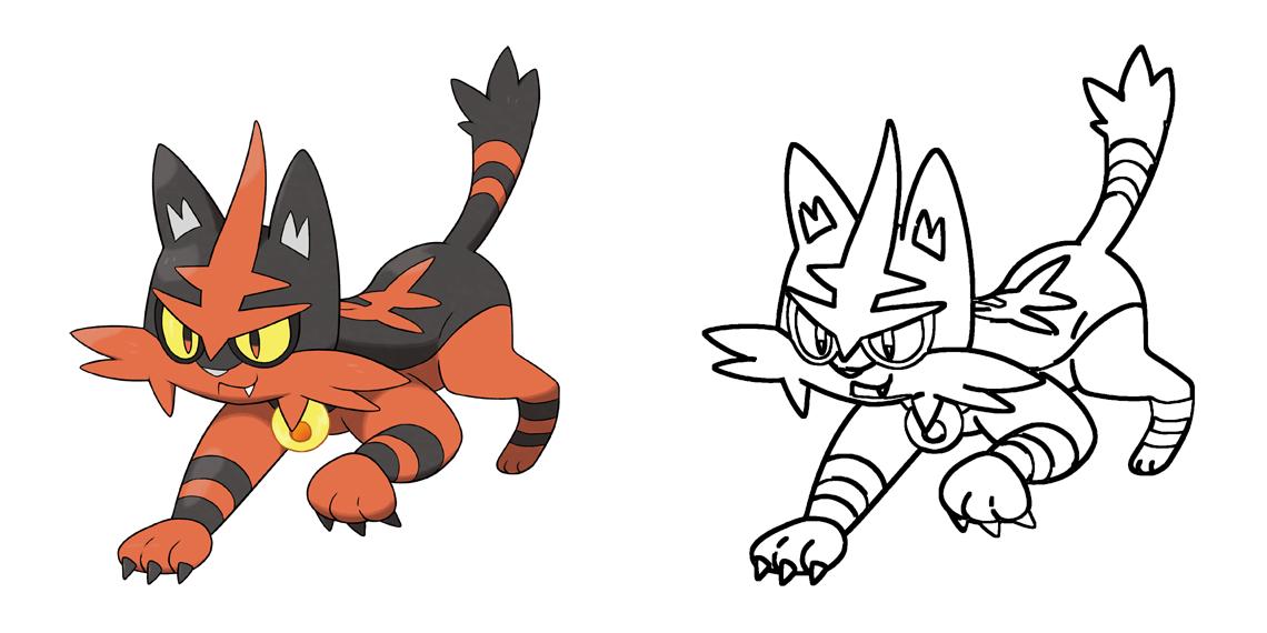 Torracat Coloring Page Print IdeaShortcut