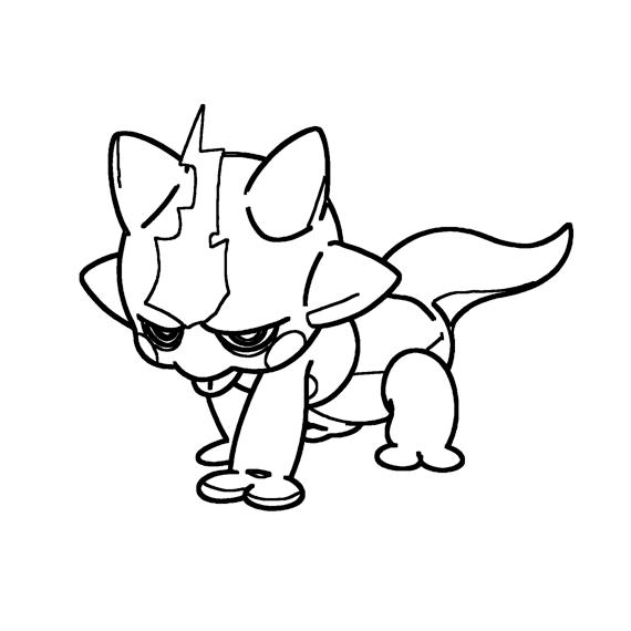 Toxel Coloring Page Print IdeaShortcut
