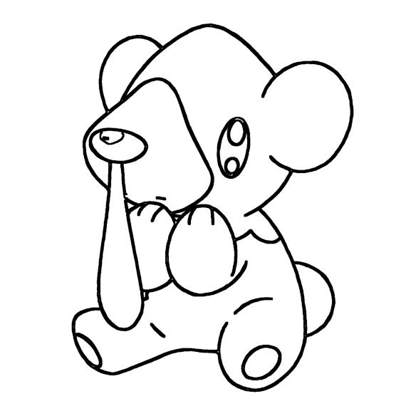Cubchoo Coloring Page Print IdeaShortcut