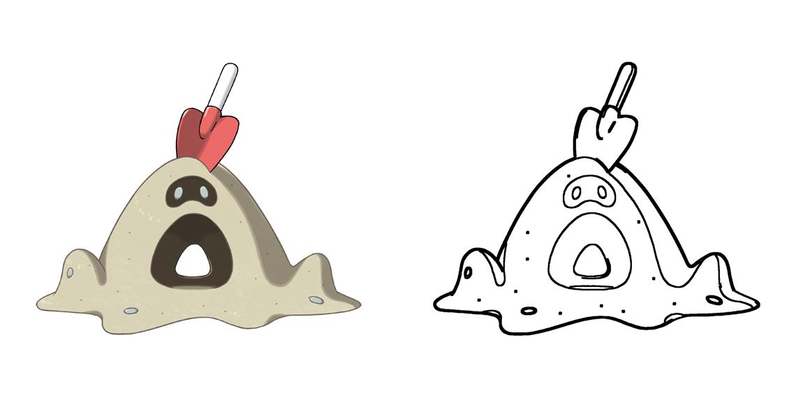 Sandygast Coloring Page Print IdeaShortcut