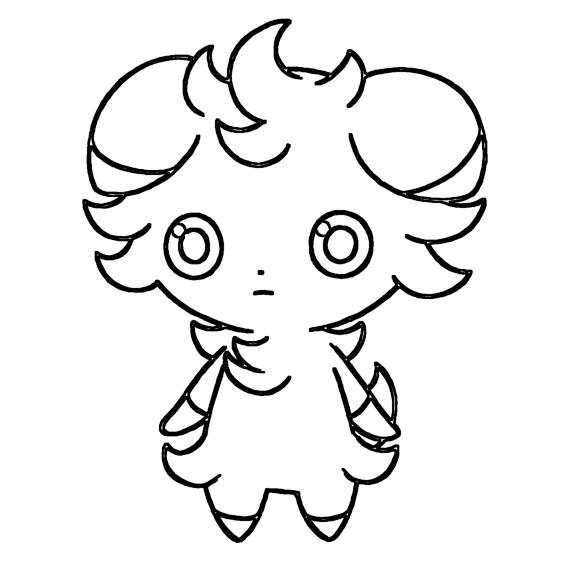 Espurr Coloring Page Print IdeaShortcut