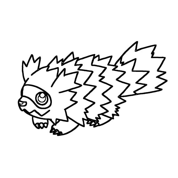 Zigzagoon Coloring Page - Print IdeaShortcut