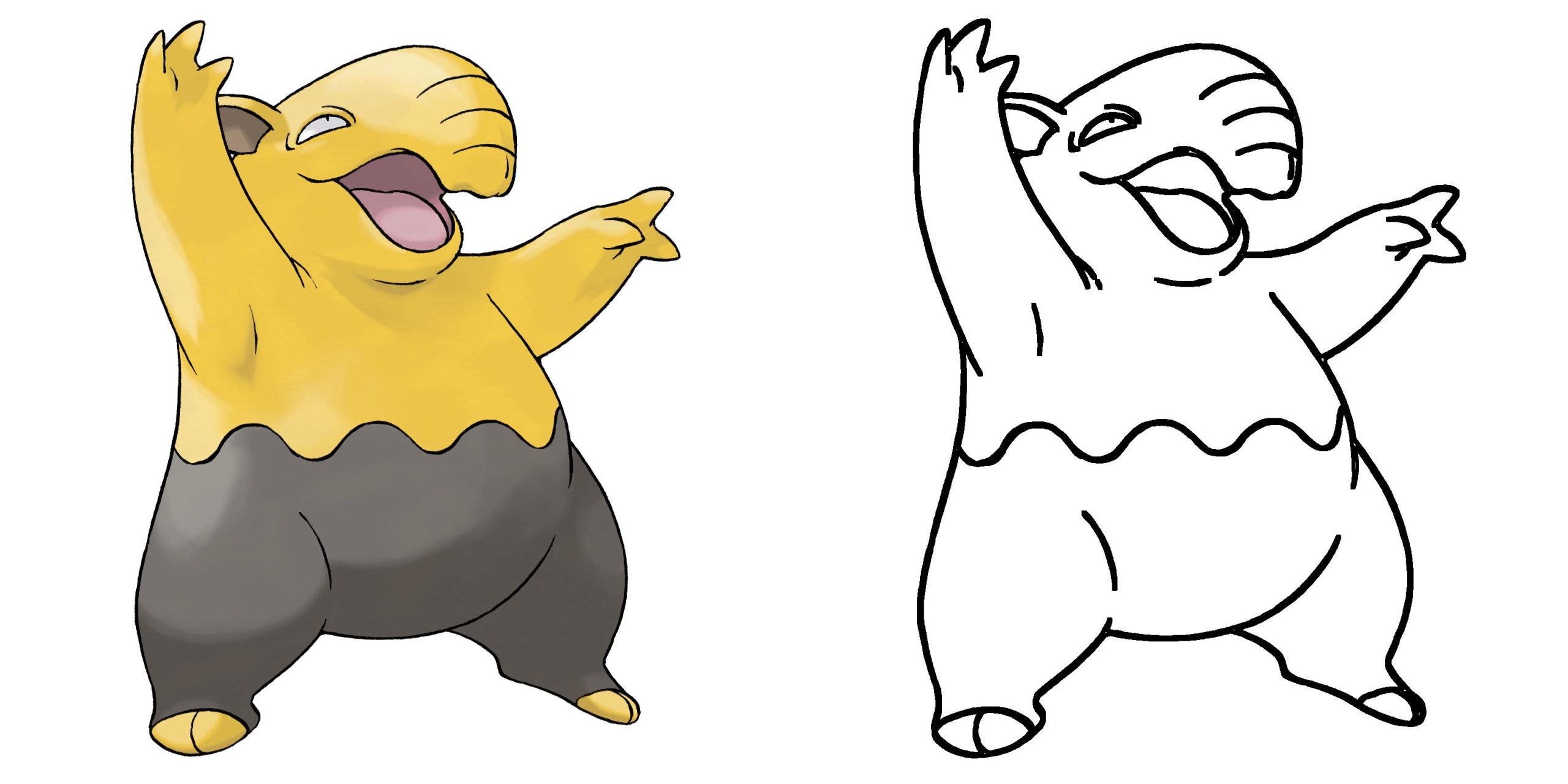 Drowzee Coloring Page Print IdeaShortcut